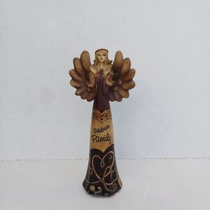 Cherish Family” Woodland By Carson Embrace Life Angel Figurine Resin 7.75”‎